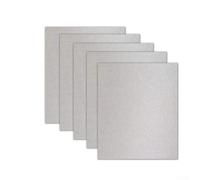 5 dischi di mica per microonde, 0,4 mm di spessore, isolanti | Mica resistente al calore, dimensioni 12 x 15 cm, protegge il microonde, previene la perdita di efficienza, durevole