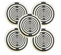 5 dischi placcato oro Lakhovsky MWO Disk EMFS Tesla Polarizzatore 4,9 cm/1,9 pollici Oscillatore multi-onda Bobina Energizzazione dell'acqua e bilanciamento armonico - medio
