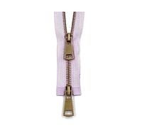 5# Doppi cursori colorati Open-end Cerniera in metallo rame Cerniera a 2 vie per accessori per cucire indumenti, Viola, 80cm