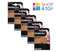 5 Duracell 389 390 Batteries Silver Sr1130W 1.55V Batteria Per Orologio NUOVA