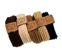 5 elastici per capelli a forma di orso, per acconciature eleganti, adatti per capelli spessi e sottili