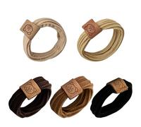 5 elastici per capelli a forma di orso, per acconciature eleganti, adatti per capelli spessi e sottili