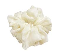 5 elastici per capelli in organza, da 16 cm, in tulle, colorati, eleganti e morbide, per donne, matrimoni, compleanni, feste e tutti i giorni, colore bianco