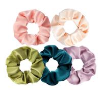 5 elastici per capelli in seta, elastici per capelli in seta di gelso per prevenire l'effetto crespo e la rottura, 100% gelso, nessun danno, elastici per coda di cavallo, regalo divertente per