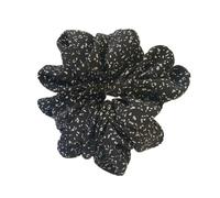 5 elastici per capelli in stile retrò, da donna, grandi scrunchies, morbidi anelli per capelli, elastici per capelli, tenuta forte, per donne, supporto per coda di cavallo, colore nero