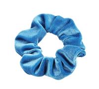5 elastici per capelli, scrunchies in velluto, elastici colorati, in velluto, per capelli, coda di cavallo, morbidi accessori per capelli, da donna, da indossare tutti i giorni, blu cielo