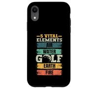 5 elementi vitali aria acqua golf terra fuoco golfista Custodia per iPhone XR