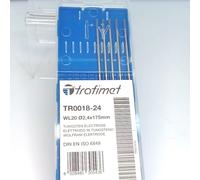 5 ELETTRODI TUNGSTENO LANTANIUM 2% BLU per SALDATURA TIG INOX ALLUMINIO RAME