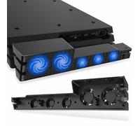 5-Fan Super Cooler Stand for Gaming USB External Turbo Cooling Fan for PS4 Pro