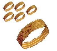 5 fasce per capelli con paillettes dorate glitterate, fascia elastica per adulti, fitness, feste, prestazioni