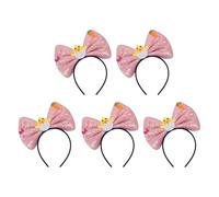 5 fasce per capelli con paillettes, leggere, per donne, ragazze, bambini, Natale, compleanni