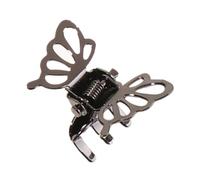 5 fermagli per capelli a farfalla, mini fermagli per capelli, 2,2 cm, in metallo, per capelli, piccola farfalla, per donne e ragazze, colore nero