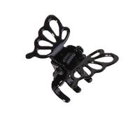 5 fermagli per capelli a farfalla, mini fermagli per capelli, 2,2 cm, in metallo, per capelli, piccola farfalla, per donne e ragazze, colore nero