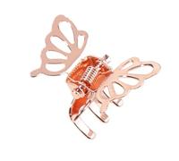 5 fermagli per capelli a farfalla, mini fermagli per capelli, 2,2 cm, in metallo, per capelli, piccola farfalla, per donne, ragazze, oro rosa