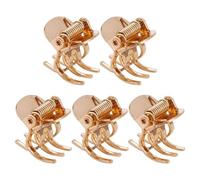 5 fermagli per capelli in rame anticato, piccoli fermagli per frangia laterale, mini morsetto per capelli in metallo, strumento per lo styling delle donne (B)