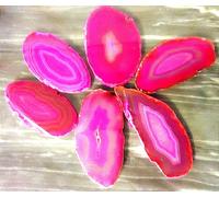 5 Fette D Agata fuxia minerali collezione cristalloterapia