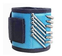 5 file, magnetico, cinturino da polso magnetico, in nylon, nero, con chiusura magnetica, per utensili da polso (orchidea scura)