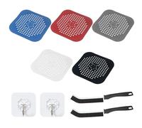 5 filtri di drenaggio, 2 spazzole, 2 ganci, scarico vasca da bagno, estensione dei capelli della doccia, filtro di scarico del lavandino, coperchio di scarico della cucina
