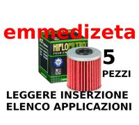 5 FILTRI Olio HIFLO HF207 - MEIWA K2015 Suzuki RM-Z 250