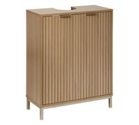 5 five simply smart 5five - base sotto lavabo tasso, effetto legno naturale