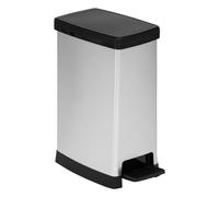 5 five simply smart 5five - bidone sottile in plastica grigia da 40 litri