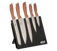 5five - blocco magnetico con 5 coltelli nero