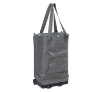 5 five simply smart 5five - Borsa per la spesa pieghevole con 2 ruote, grigia, 30 litri - Tasche con cerniera - Salvaspazio - Facile e comoda da riporre