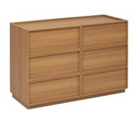 5 five simply smart 5five - cassettiera framy a 6 cassetti, legno scuro