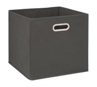 5five - cestino in tessuto grigio "mix n modul" 31x31cm