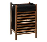 5five - cesto per la biancheria in acacia nera blackacia 50l