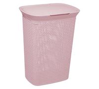 5 five simply smart 5five - Cesto per la Biancheria in plastica scandinavo Rosa 57l