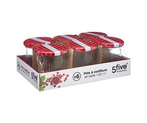5 five simply smart 5five - confezione da 6 vasetti di marmellata