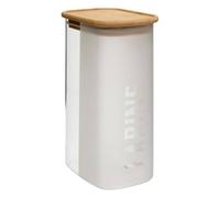 5 five simply smart 5Five - Contenitore per alimenti trasparente in bambù e vetro borosilicato GLASSY - 1,6 l - 13x9x21,5 cm - Contenitore per alimenti, accessorio da cucina