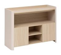 5 five simply smart 5five - credenza a 2 Ante in Legno e Avorio Bianco Roundy
