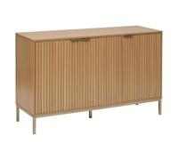 5 five simply smart 5five - Credenza Tasso a 3 Ante Effetto Legno Naturale - 2 Ripiani - 4 Scomparti - Chiusura Ammortizzata - Soggiorno