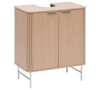 5 five simply smart 5Five - Mobiletto da bagno LIORA Beige - 70x40x80cm - Mobiletto base doppio Liora, accessorio per la casa, uso quotidiano
