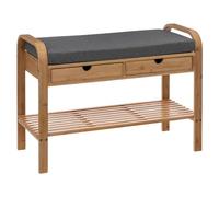 5 five simply smart 5five - panca porta scarpe jano in bambù con cassetti