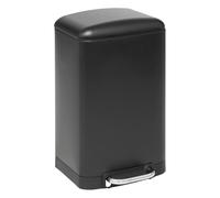 5 five simply smart 5Five - Pattumiera da cucina Ariane 20L in metallo nero - Secchio e maniglia posteriore rimovibili - Chiusura silenziosa