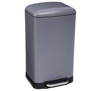 5 five simply smart 5Five - Pattumiera da cucina Ariane da 30 litri in metallo grigio - Secchio rimovibile e maniglia posteriore - Chiusura silenziosa