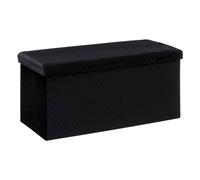 5 five simply smart 5five - pouf doppio pieghevole mix n modul in velluto nero
