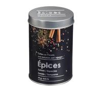 5five - Scatola per spezie 60g in Metallo Black Edition Nero