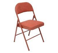5 five simply smart 5Five - Sedia pieghevole FLEXY+, rosa, metallo e tessuto - 46,5x46,5x79,5 cm - Comoda seduta extra salvaspazio, arredamento per interni