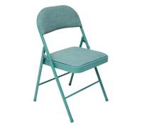 5 five simply smart 5Five - Sedia pieghevole FLEXY+, verde, metallo e tessuto - 46,5x46,5x79,5 cm - Comoda seduta extra salvaspazio, arredamento per interni