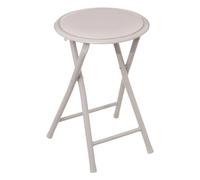5 five simply smart 5five - Sgabello pieghevole beige - P 30 x H 45 cm, compatto e leggero - Per casa, cucina, ufficio