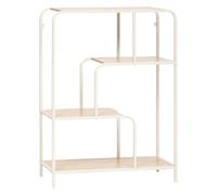 5 five simply smart 5Five - Tavolino consolle CURVY beige in metallo e MDF - 76x27x101 cm - Unità di contenimento funzionale per soggiorno, corridoio, sala da pranzo, mobile pratico