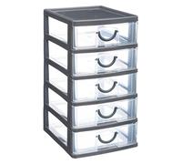 5 five simply smart 5five - torre di stoccaggio in plastica a 5 cassetti