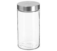 5five - vaso in vetro con coperchio in acciaio inox nixo 1,7l