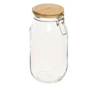 5 five simply smart 5five - vaso in vetro con coperchio in pino wording 2l