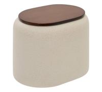 5 five simply smart 5five - Vaso per cotoni argileo ovale, 9 x 12 cm, colore: Beige