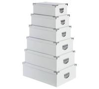 5 five simply smart 6 scatole ad Angolo in Metallo Bianco